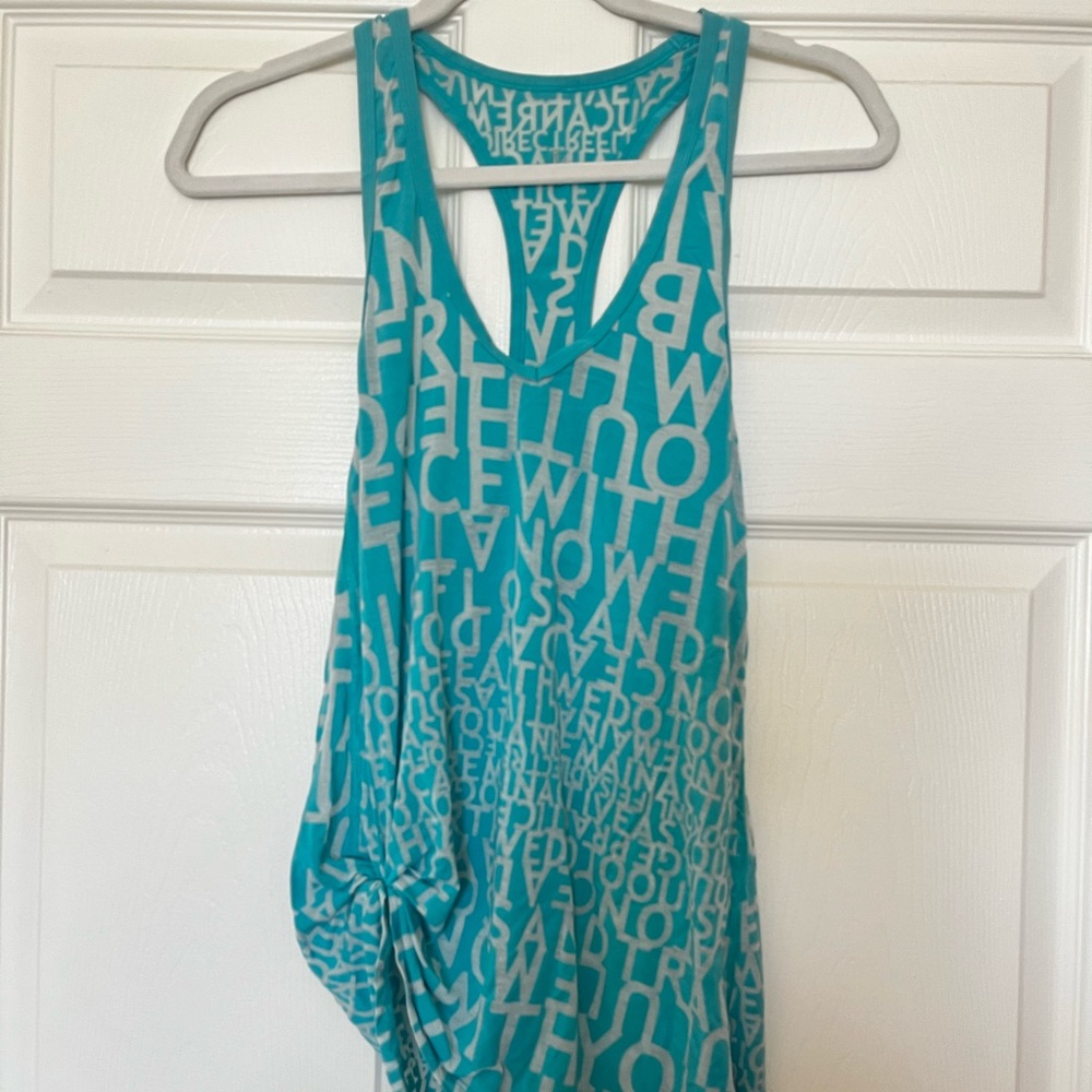 Blue Lululemon workout tank